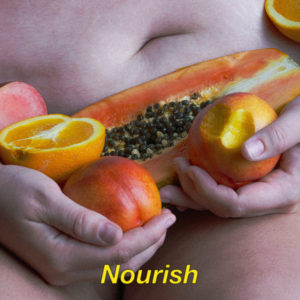 Fruit fat body plus size self care